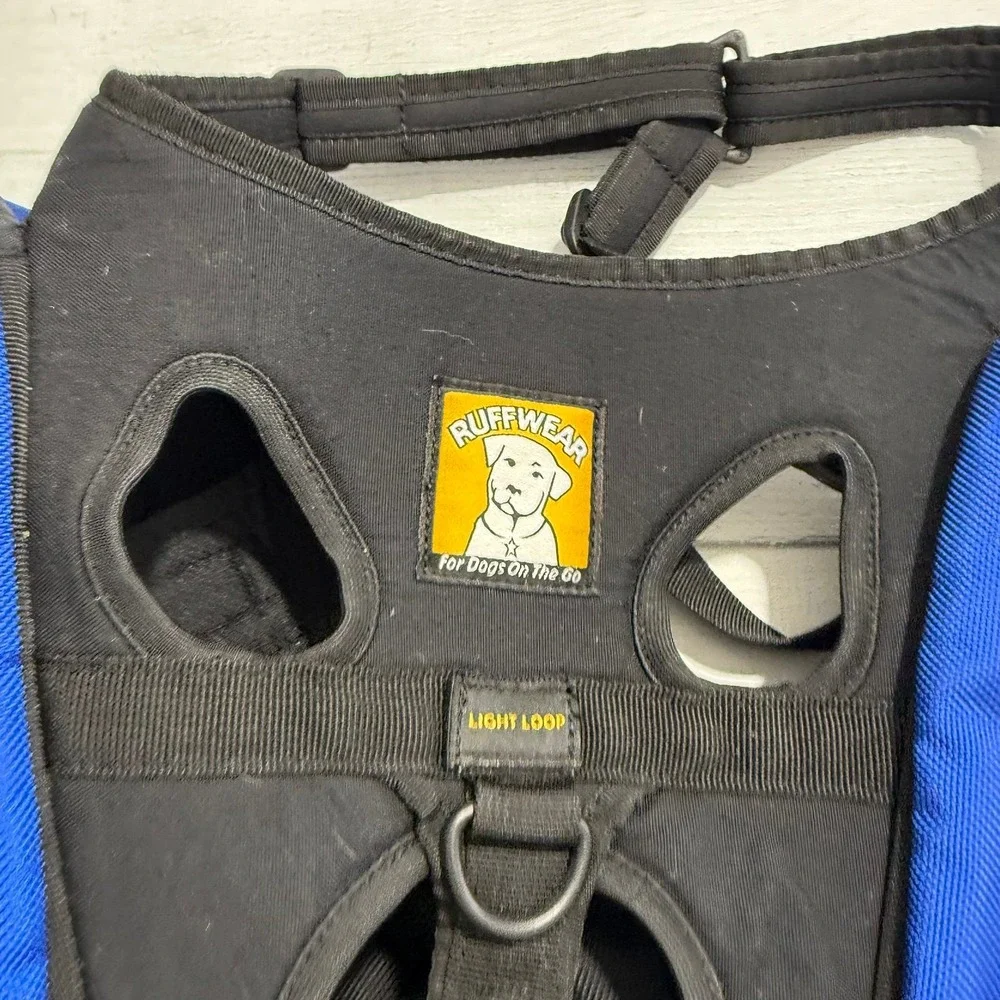 Ruffwear Blue Commuter Light Loop Dog Backpack Saddle Pack Bag Harness large